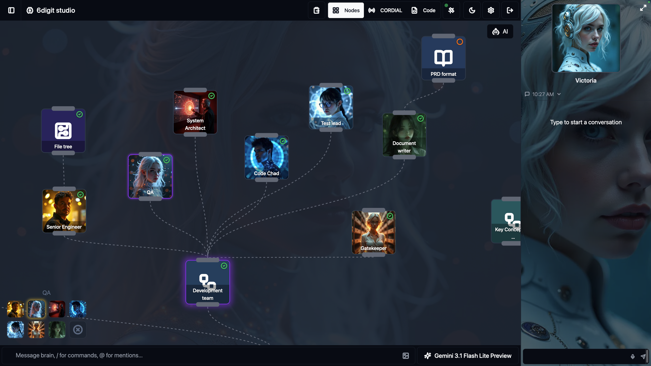 6digit studio context workspace screenshot